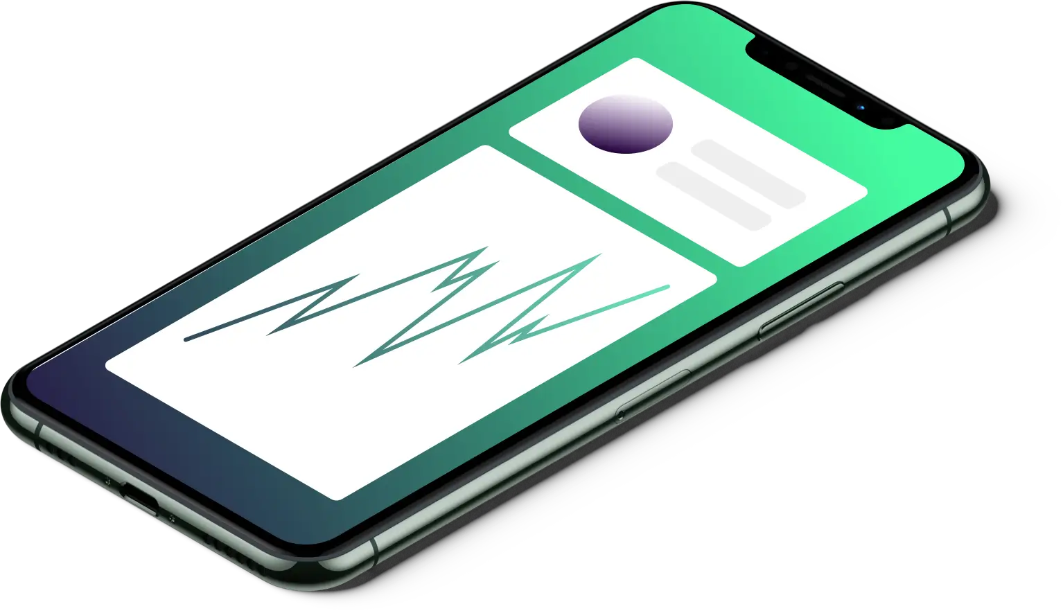 a picture of a phone with the application on it